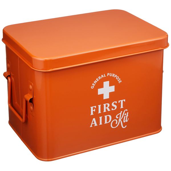 Avite HO-501-OR First Aid Kit, Fail, First Aid Box, S, Orange