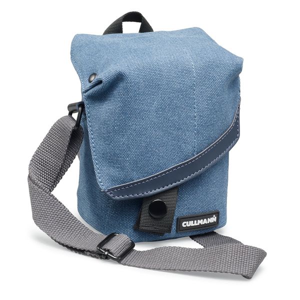 CULLMANN - 98181 - MADRID TWO Vario 200 canvas blue Camera bag with shoulder strap for CSC cameras - - Inner Dimensions: 90x140x75mm