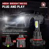 For Jeep Compass 2011 2012 13 6000K LED Headlight+Fog Lamp Bulbs Combo Kit 6x