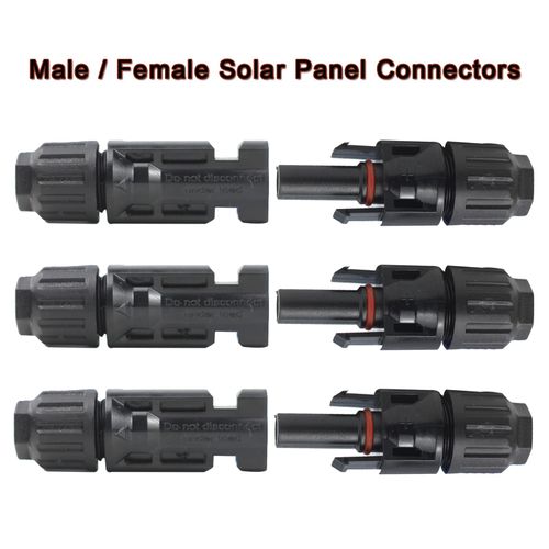 HEMRUNK 30PCS Solar Connectors Male Female with Dual Spanners IP67 1000V 30A Waterproof Solar Panel Cable Connectors (15 Pairs)