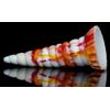 Dildo, Women's, Thick, Rainbow, Strong Suction Cup Included, Development, Length 8.9 inches (22.5 cm), Insertion Depth 7.9 inches (20 cm), Maximum Diameter 2.6 inches (6.5 cm), Uneven G Spot Stimulation, Expansion, Unisex, Soft Silicone, Fully Waterproof,