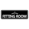 Standard Fitting Room Sign (Black) - Large
