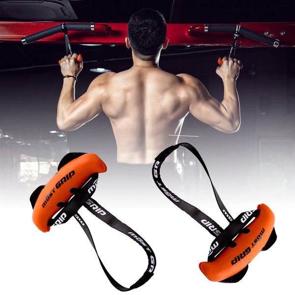 W WAISFIT Pull Up Training Tube, Muscle Training, Grip, Pull Up Bar, Attachment Grip, Easy Grip, Pull-up Machine, Chinning, Set of 2, Rubber (Orange)