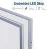 41" Bathroom Lighted LED Mirror Vanity Makeup Anti-fog Touch Switch Wall Mounted