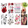 Supperb® Mix Flower Temporary Tattoos / 6-pack multi-colored