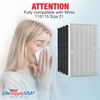 Complete Replacement Filter Set (1 True HEPA Air Cleaner Replacement Filter + 4
