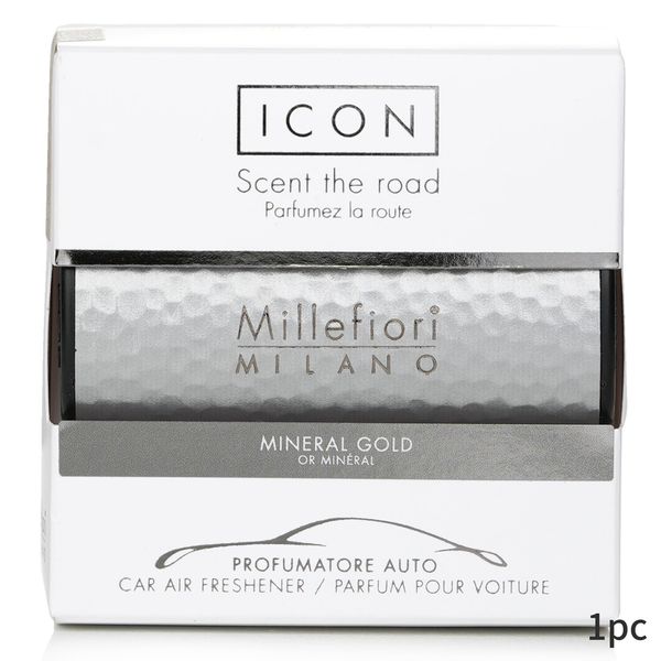 Millefiori Car Diffuser Millefiori Car Icon Metal Car Air Freshener - Mineral Gold 1pc Home Fragrance Mother&#39;s Day Present Gift 2023 Popular Brand Cosmetics