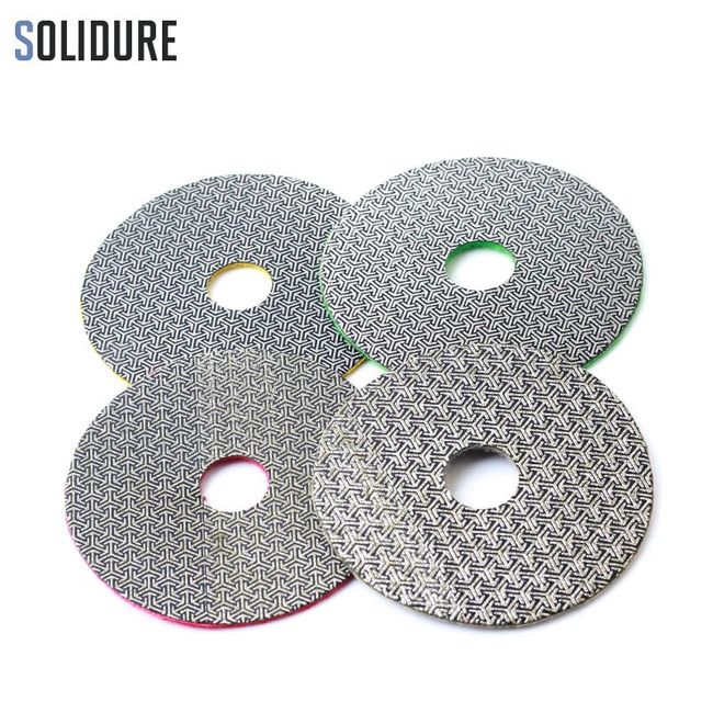 4 Steps Electroplated Diamond Polishing Pads 100mm