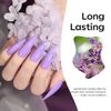 Modelones Grape Purple Gel Nail Polish, 1 Pcs 15ml Purple Color Gel Nail Polish Soak Off LED Long Lasting French Manicure Essential Gel Nail Varnish Salon Design DIY at Home Gifts for Women
