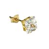9ct Gold 4mm Square Cz Single Ear Stud Earring MENS/BOYS