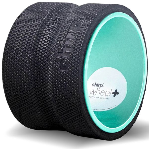 Chirp Wheel Foam Roller - Targeted Back Foam Roller for Back Pain Relief, Deep Tissue Muscle Massage, Trigger Point Round Foam Roller - High Density Foam Roller for Physical Therapy & Exercise, 6 Inch