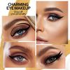 PHOERA Eyeliner Stamp Wingliner - Black Eyeliner - Liquid Eyeliner for Women Black Eyeliner Pen Winged Eyeliner Pencil Easy to Use Long Lasting Smudge-Proof No Dipping (Thin Stamp)