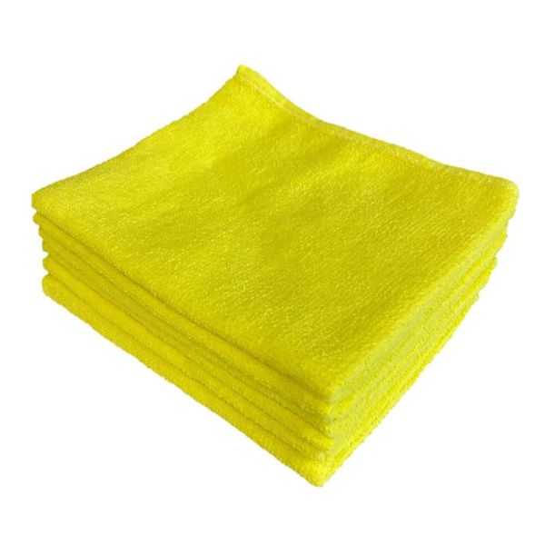 Plus One Towel, Face Towel, Set of 6, Yellow, Approx. 13.4 x 33.1 inches (34 x 84 cm), Thin,