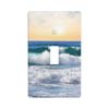 Ocean Sunset Waves Light Switch Cover Plates Decorative Single Toggle Wall Plate, 1 Gang Lightswitch Cover
