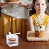 Single Cupcake Box Individual Cupcake Containers, 12Pack Clear Cupcake Boxes Single Cupcake Carrier Holder Container Boxes, Cupcake Display Boxes (Silver)