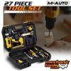 46 Piece Cordless Drill Tool Kit Home Office Garage Repairs Toolbox Set Yellow