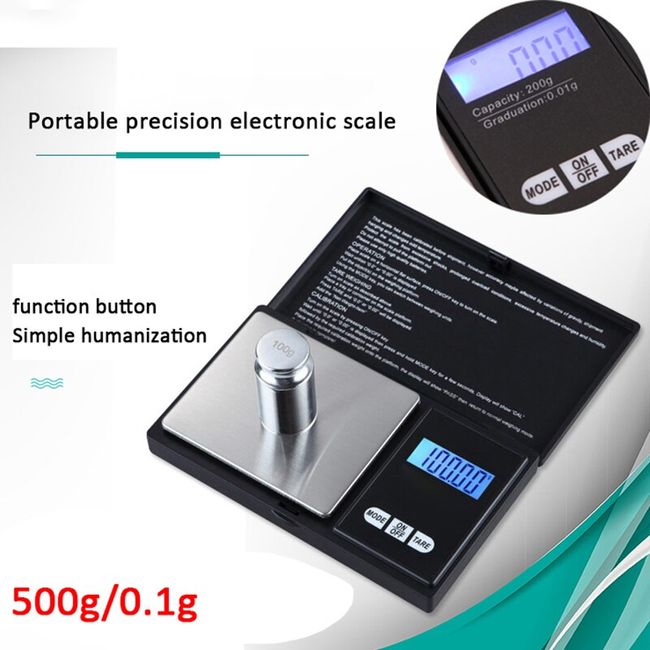 Digital Pocket Scale 1000g/0.1g, Gram Scale With Retractable