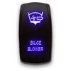 Bilge Blower - Blue - Laser Etched Toggle Switch 20A 12V - Vertical Rocker Switch 5-Pin DPST