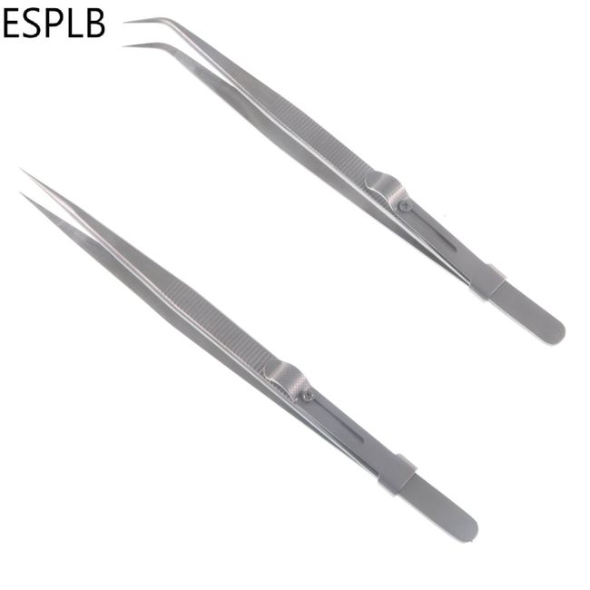 6 Curved-tipped Insulated Tweezers for Jewelry Making Electronic