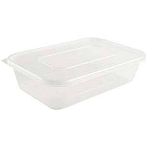 We Can Source It Ltd x50 Plastic 500 ml Microwave Takeaway Container