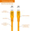 Tether Tools TetherPro Optima 10G USB Exclusive Data Transfer, 10’ (3M) Straight to Straight Cable - Orange