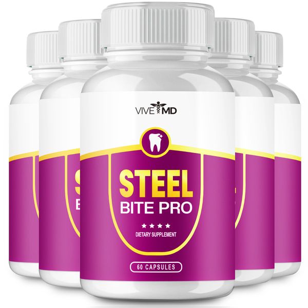 Steel Bite Pro for Teeth and Gum Repair - Official Formula (5 pack)