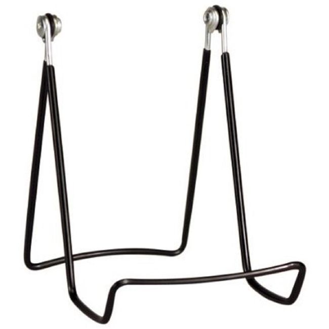 GIBSON HOLDERS Two Wire Display Stand for Plates, Kitchenware, Books, Artwork; Set of 2 6A - Black