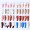 LANODO 8 Pcs Nail Stickers, Extra Fine Line, French Stickers, Gold, Nail Stickers, Silver, Nail Stickers, Line, Curve, Nail Art, Beautiful, Nail Stickers, DIY
