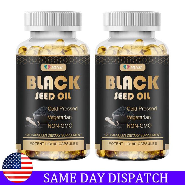 1000mg Black Seed Oil,Premium Cold Pressed,Non-GMO,Vegan,Premium Black Seed 240p