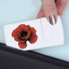 'Red Poppy Flower' Pill Box with Tablet Splitter (PI00031034)