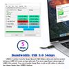 CY Cable Micro USB3.0 Dual Screws Locking to USB3.0 Data 5Gbps Power Cable 90 Degree Left Angled Type for VR Industrial Camera Computer (1.2m)
