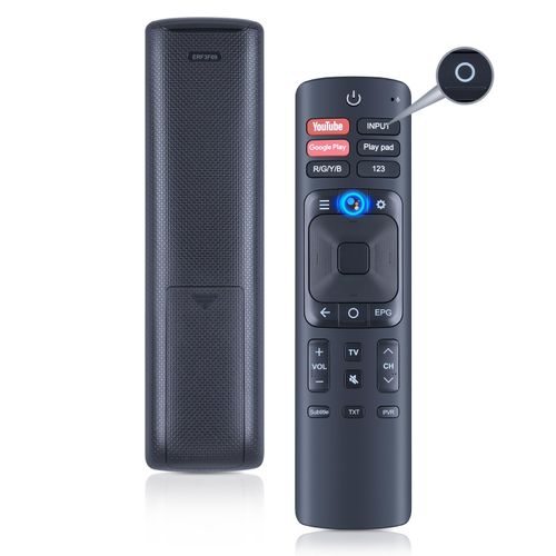 Voice Remote Control Replacement for Sharp/Hisense Android Smart TV Sub Remote ERF3A69S ERF3I69H ERF3N69H ERF3F69V ERF3A69 ERF3B69S ERF3B69 ERF3R69H ERF3I69V