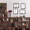 Document frames 8.5x11 Certificate Frames for Wall Or Tabletop , Set of 12 Black