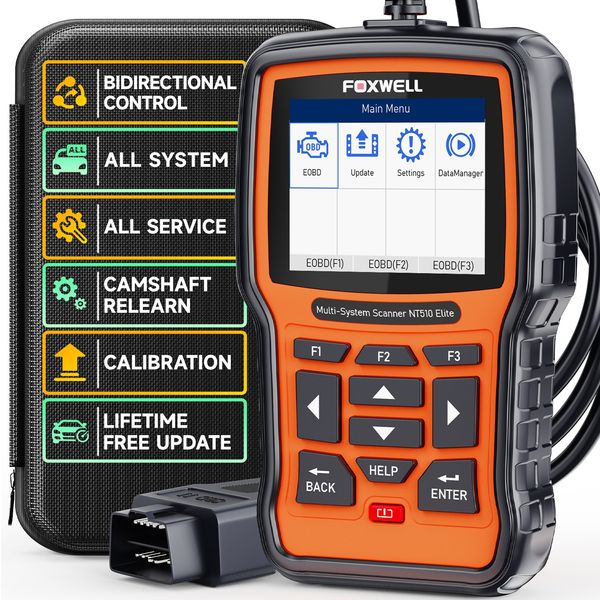 Foxwell NT510 Elite for FUSO Bidirectional All System OBD2 Scanner Diagnostic 