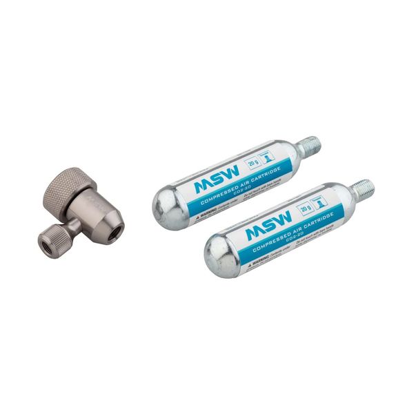 MSW Jetstream 20 CO2 Kit | Inflator Head | Two 20 Gram CO2 cartridges