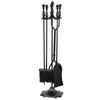 Fireplace Tools Set 5PCS 30.7"H Wrought Iron Fireside Large Fire Place Tool Sets