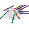 Zebra Gel Pens, Retractable, 0.7mm, Ink/Assorted, Barrel, 24/Pack, Clear (ZEB14680)