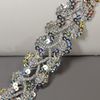 Trims by the Yard Sharon Scallop Edge Sequin Braid Trim, Silver (20 Yard Cut)