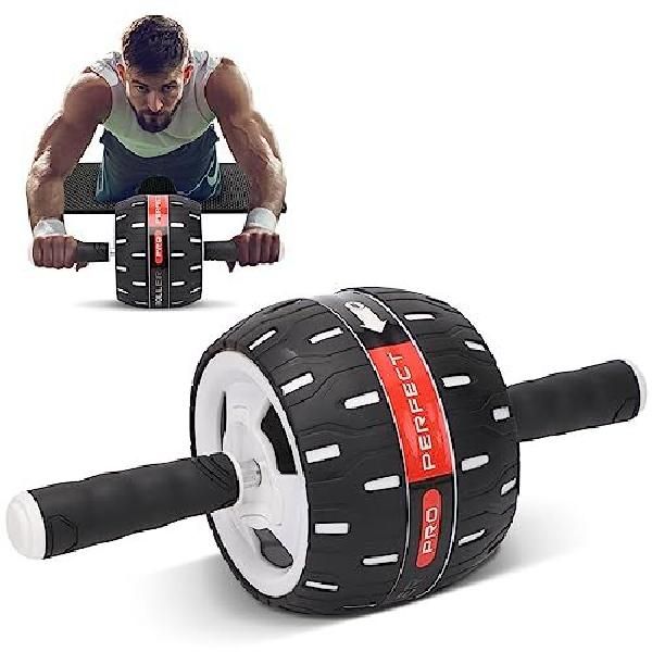 66FIT Ab Roller Slide Core Abs Workout, Black