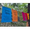 DharmaObjects Handmade Tibetan Affirmation Prayer Flags - Peace, Happiness, Courage, Love, Tranquility, Wisdom