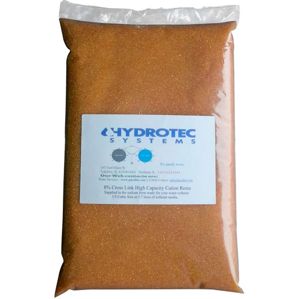 Water Softener Resin(Cation) Ion-Exchange (0.2 CuFt=5.66 L)or(10.2 lbs=4.63 Kgr)