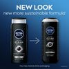 NIVEA MEN DEEP Active Clean Charcoal Body Wash, 16.9 Fl Oz Bottle