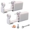 2 Pack Nose Stud Piercing Kit Unit Safety Disposable Nose Piercing Gun with Nose Stud for Cartilage Helix Piercing Gun Piercing Jewelry (White)