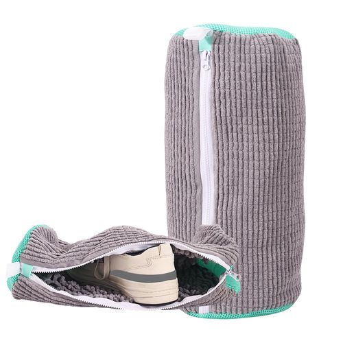 Shoe Washing Bag for Washing Machine, Laundry Shoe Bag for Washer and Dryer, Reusable Shoe Bag, Sneaker Washing Machine Bag (Grey 2pcs)