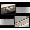 CaLeQi Stainless Steel Cigarette Case, Silver, Holds 16, Snap Closure