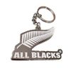 All Blacks Metal Key Ring, White, Silver