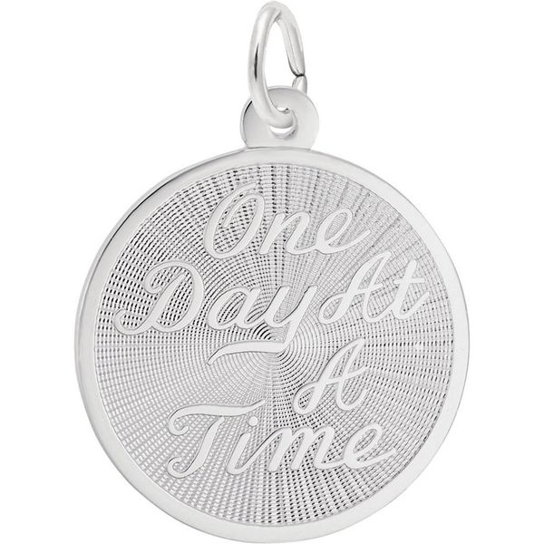Sterling Silver One Day At A Time Charm by Rembrandt