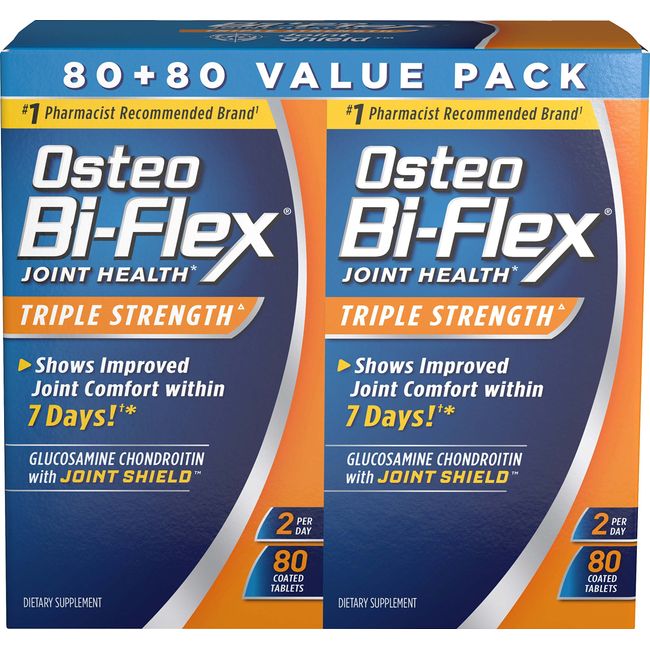 Osteo Bi-Flex Triple Strength Twin, 80 Count 2pack