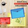 Pack of 12 A5 Red Document Wallets - Storage Folder by Janrax
