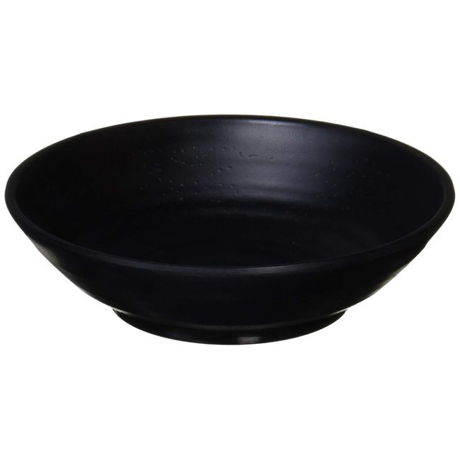 MIN Melamine Wear Black Round Deep Plate, Medium M11-130